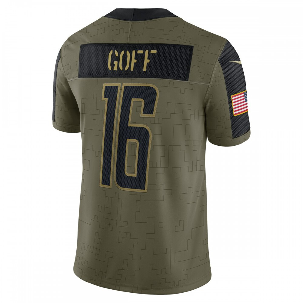 Jared Goff Detroit Lions Nike 2021 Salute To Service Limited Player Jersey - Olive-Profan Arena